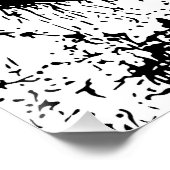 Poster Rodéo Cowboy Dynamique Silhouette (Coin)