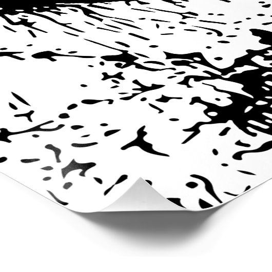 Poster Rodéo Cowboy Dynamique Silhouette (Coin)