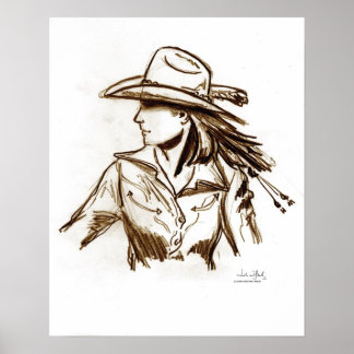 Poster Rodeo Cowgirl