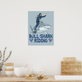 Poster Rodéo de Requin Bull (Cuisine)