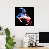 Poster Rodeo is America - Bronco Riding (Bureau à domicile)