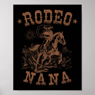 Poster Rodeo Nana Western Cowboy Famille qui correspond à