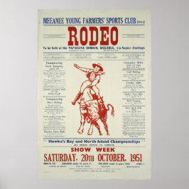  Poster Rodeo Nieuw-Zeeland