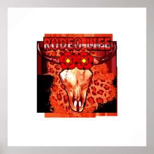 Poster Rodéo vie T-shirt classique