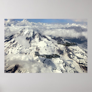 Poster Rôdeur et mont Rainier d'EA-6B
