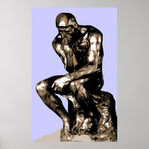 Poster Rodin "The Thinker" - Toile