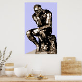 Poster Rodin "The Thinker" - Toile (Cuisine)