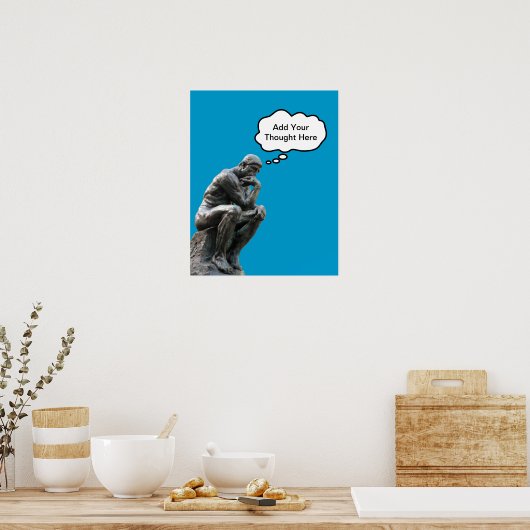 Poster Rodin's Thinker (Cuisine)