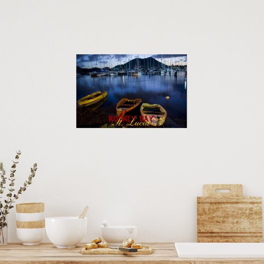 Poster Rodney Bay, Sainte-Lucie (Cuisine)