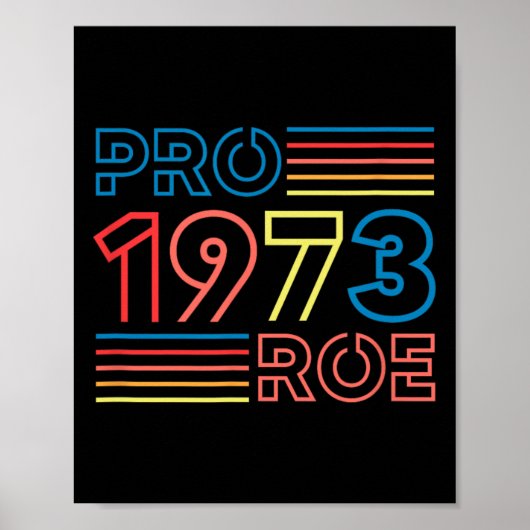 Poster Roe 1973 Feminist Pro Choice Abortion Rétro (Devant)