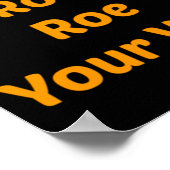 Poster Roe Roe Roe Votre Vote (Coin)