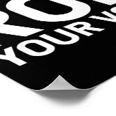 Poster Roe Roe Roe votre vote 76 (Coin)