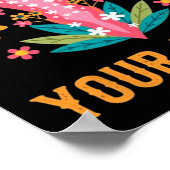 Poster Roe Roe Votre Vote - Fleurs Féministes Florales 1 (Coin)