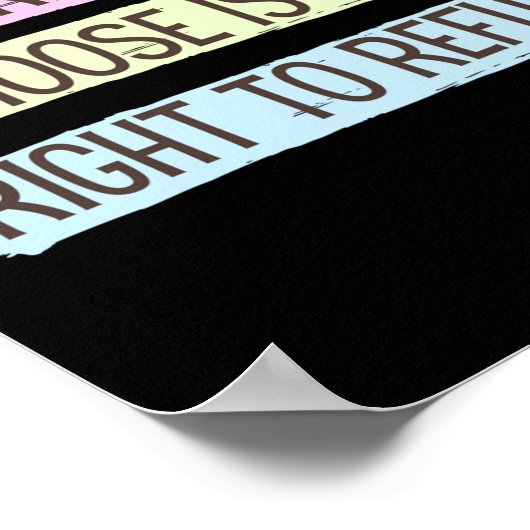 Poster Roe Vs Wade Pro Choice Abortion Droits des femmes (Coin)