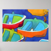 Poster roeiboten (Voorkant)