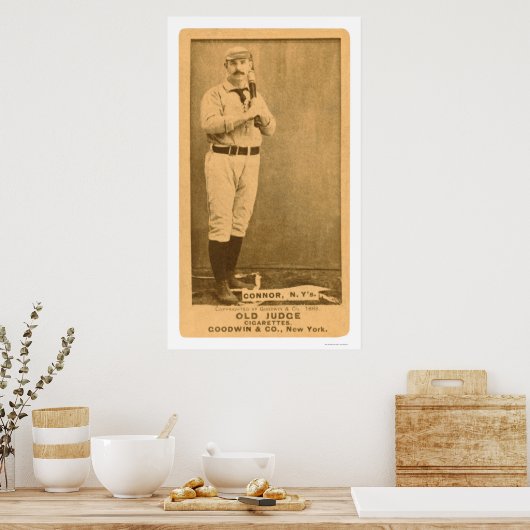 Poster Roger Connor Baseball 1887 (Cuisine)