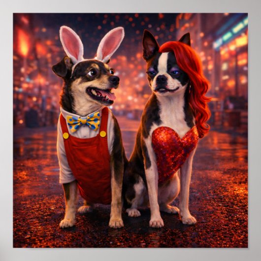 Poster "Roger & Jessica" (Devant)