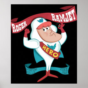 Poster Roger Ramjet héros de notre nation