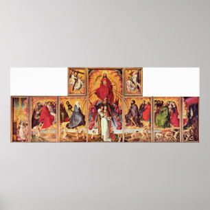 Poster Rogier van der Weyden - autel de dernier jugement