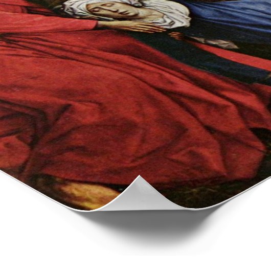 Poster Rogier van der Weyden - Descente de la Croix (Coin)