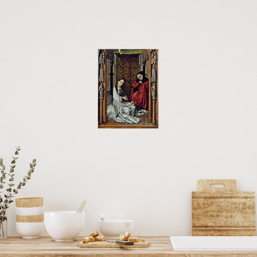 Poster Rogier van der Weyden - Naissance du Christ (Cuisine)