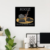 Poster Rogue : Regardez votre dos (Bureau à domicile)