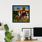 Poster Roi africain (Bureau à domicile)