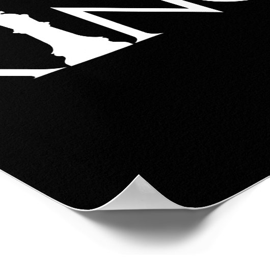 Poster roi avec pièce d'échecs king (Coin)