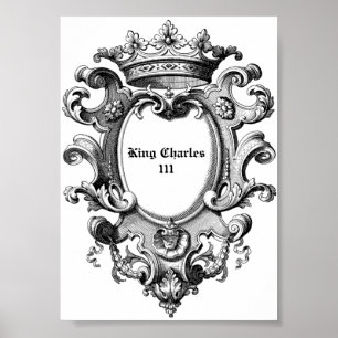 Poster Roi Charles 111 Couronne royale