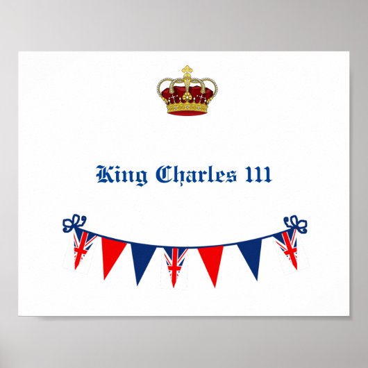 Poster Roi Charles 111 Couronne royale (Devant)