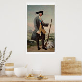 Poster Roi Charles III (1716-88) comme chasseur, 1786/88 (Cuisine)