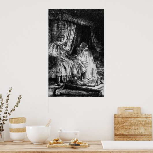 Poster Roi David à la prière, 1652 (Cuisine)