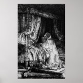 Poster Roi David à la prière, 1652 (Devant)