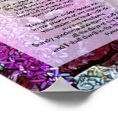 Poster roi de David Psaume 23 citation biblique (Coin)