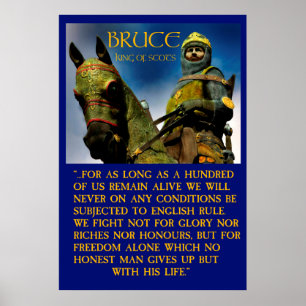 Poster roi de Robert bruce d'écossais