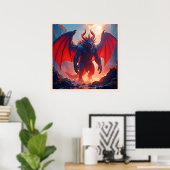 Poster Roi Démon : Art de l'Ombre du Dragon Éternel (Bureau à domicile)