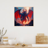 Poster Roi Démon : Art de l'Ombre du Dragon Éternel (Cuisine)