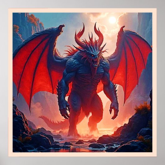 Poster Roi Démon : Art de l'Ombre du Dragon Éternel (Devant)