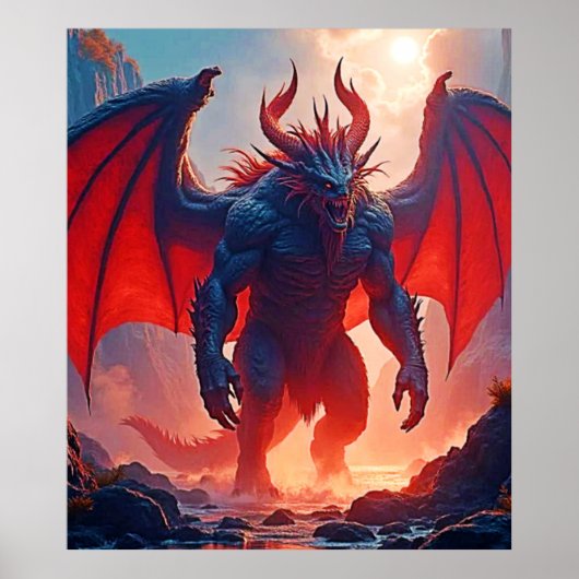Poster Roi Démon : Art de l'Ombre du Dragon Éternel (Devant)