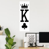 Poster Roi des cartes (Bureau à domicile)