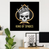 Poster Roi des pique (Bureau à domicile)
