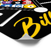 Poster Roi Du Billard Billard Billard Billard Cue En Rack (Coin)