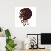 Poster Roi du Grill (Bureau à domicile)
