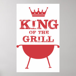Poster Roi Du Grill, Rouge