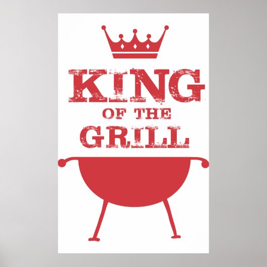 Poster Roi Du Grill, Rouge (Devant)