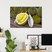 Poster Roi durian des fruits à Singapour (Bureau à domicile)