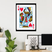 Poster Roi et Reine des Coeurs (Bureau à domicile)