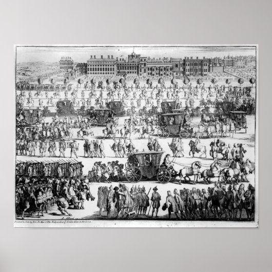 Poster Roi George I procession au Palais Saint-Jacques (Devant)