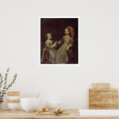 Poster Roi Louis XIV (1638-1715) enfant avec Philipp (Cuisine)
