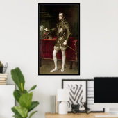 Poster Roi Philip II 1550 (Bureau à domicile)